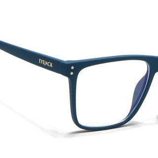 Eyejack NEO Blue Wayfarer Eyeglasses for Men & Women (28023CL1166-C4)