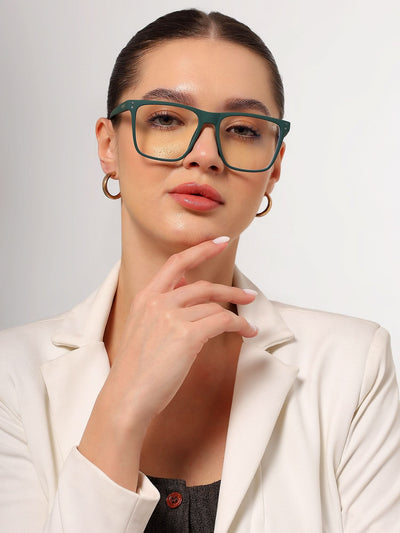 Eyejack NEO Green Wayfarer Eyeglasses for Men & Women (28023CL1167-C5)