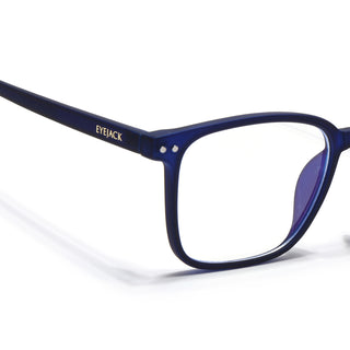 Eyejack NEO Navy Blue Wayfarer Eyeglasses for Men & Women (28049CL1172-C3)