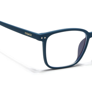 Eyejack NEO Blue Wayfarer Eyeglasses for Men & Women (28049CL1173-C4)