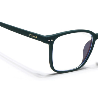 Eyejack NEO Green Wayfarer Eyeglasses for Men & Women (28049CL1174-C5)