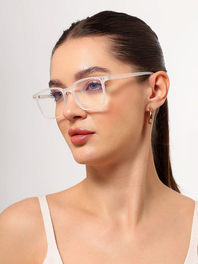 Eyejack NEO Transparent Wayfarer Eyeglasses for Men & Women (28049CL1176-C7)