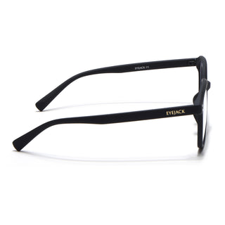 Eyejack NEO Black Square Eyeglasses for Men & Women (28068CL1177-C1)