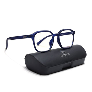 Eyejack NEO Navy Blue Square Eyeglasses for Men & Women (28068CL1179-C3)