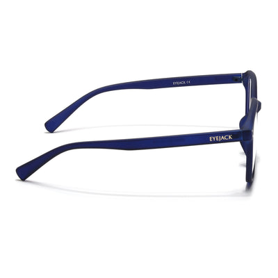 Eyejack NEO Navy Blue Square Eyeglasses for Men & Women (28068CL1179-C3)