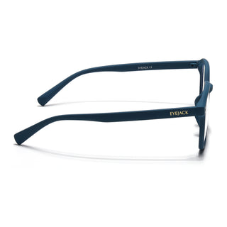 Eyejack NEO Blue Square Eyeglasses for Men & Women (28068CL1180-C4)