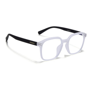 Eyejack NEO Transparent Square Eyeglasses for Men & Women (28068CL1182-C6)