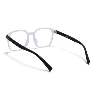 Eyejack NEO Transparent Square Eyeglasses for Men & Women (28068CL1182-C6)