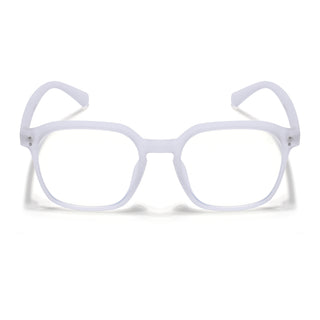 Eyejack NEO Transparent Square Eyeglasses for Men & Women (28068CL1183-C7)