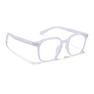 Eyejack NEO Transparent Square Eyeglasses for Men & Women (28068CL1183-C7)