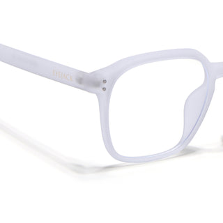 Eyejack NEO Transparent Square Eyeglasses for Men & Women (28068CL1183-C7)