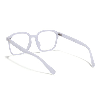 Eyejack NEO Transparent Square Eyeglasses for Men & Women (28068CL1183-C7)