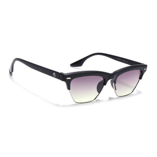 Eyejack Matt Black Half Rim Sunglasses for Men & Women (2829CL1209)