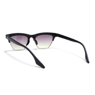 Eyejack Matt Black Half Rim Sunglasses for Men & Women (2829CL1209)