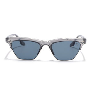 Eyejack Shine Grey Half Rim Sunglasses for Men & Women (2829CL1210)