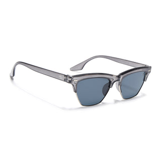 Eyejack Shine Grey Half Rim Sunglasses for Men & Women (2829CL1210)