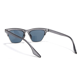 Eyejack Shine Grey Half Rim Sunglasses for Men & Women (2829CL1210)