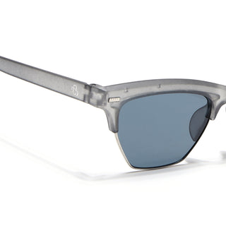 Eyejack Matt Grey Half Rim Sunglasses for Men & Women (2829CL1211)