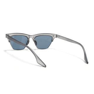 Eyejack Matt Grey Half Rim Sunglasses for Men & Women (2829CL1211)