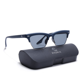 Eyejack Blue Half Rim Sunglasses for Men & Women (2829CL1212)