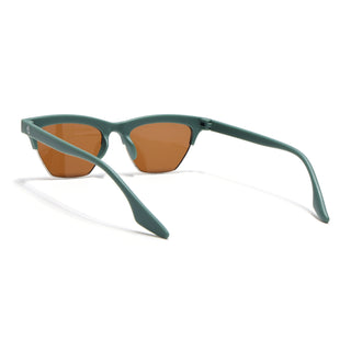 Eyejack Olive Half Rim Sunglasses for Men & Women (2829CL1214)