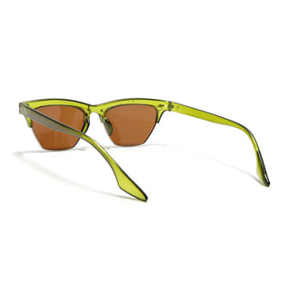 Eyejack Green Half Rim Sunglasses for Men & Women (2829CL1216)