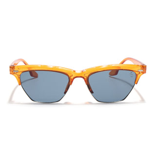 Eyejack Orange Half Rim Sunglasses for Men & Women (2829CL1217)