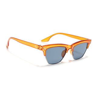 Eyejack Orange Half Rim Sunglasses for Men & Women (2829CL1217)