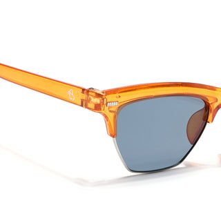 Eyejack Orange Half Rim Sunglasses for Men & Women (2829CL1217)