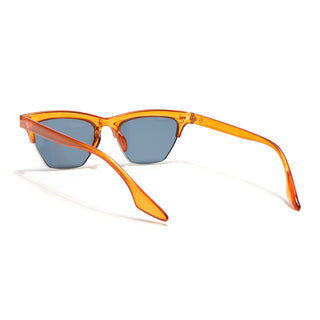 Eyejack Orange Half Rim Sunglasses for Men & Women (2829CL1217)