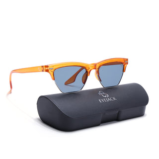 Eyejack Orange Half Rim Sunglasses for Men & Women (2829CL1217)