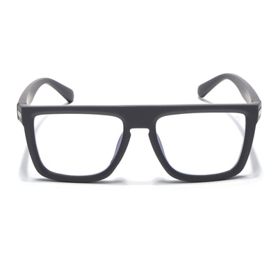 Eyejack Crossline Grey Square Eyeglasses for Men & Women (2901FCL2082-C2)
