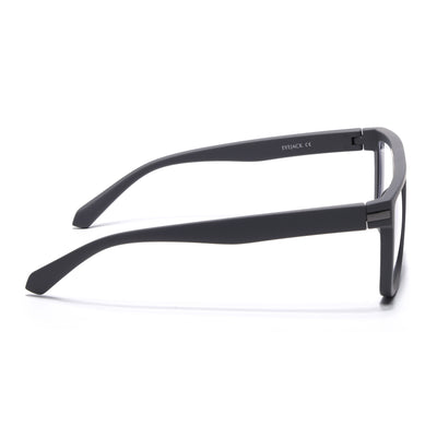 Eyejack Crossline Grey Square Eyeglasses for Men & Women (2901FCL2082-C2)