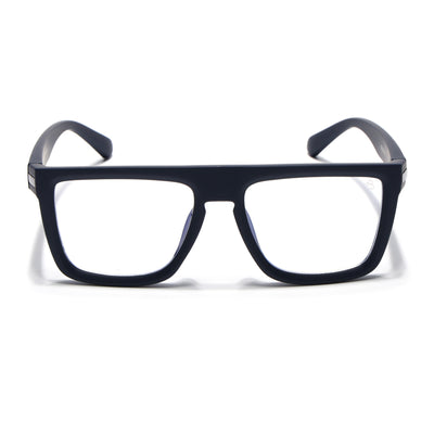 Eyejack Crossline Navy Blue Square Eyeglasses for Men & Women (2901FCL2083-C3)