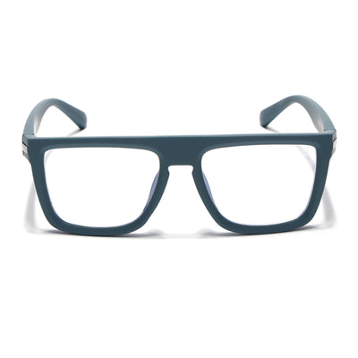 Eyejack Crossline Blue Square Eyeglasses for Men & Women (2901FCL2084-C4)