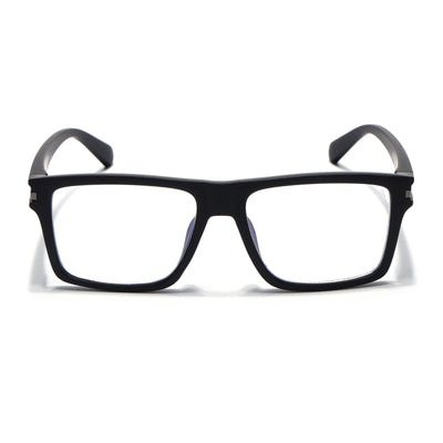 Eyejack Crossline Black Square Eyeglasses for Men & Women (2903FCL2093-C1)