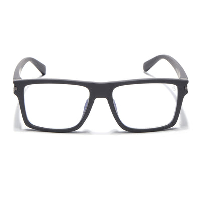 Eyejack Crossline Grey Square Eyeglasses for Men & Women (2903FCL2094-C2)