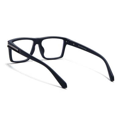 Eyejack Crossline Navy Blue Square Eyeglasses for Men & Women (2903FCL2095-C3)