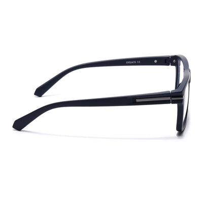 Eyejack Crossline Navy Blue Square Eyeglasses for Men & Women (2903FCL2095-C3)