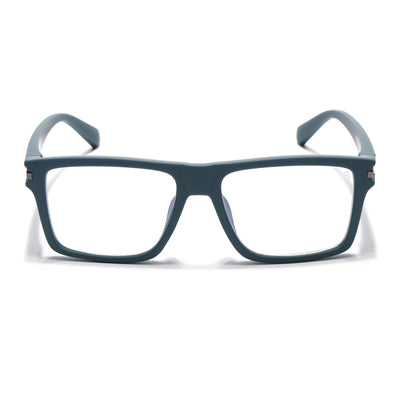 Eyejack Crossline Blue Square Eyeglasses for Men & Women (2903FCL2096-C4)