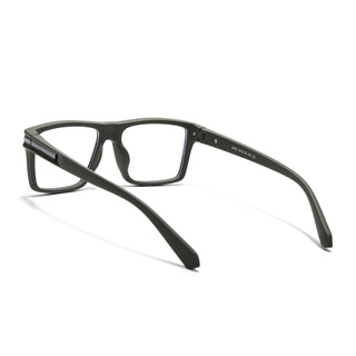Eyejack Crossline Green Square Eyeglasses for Men & Women (2903FCL2097-C5)