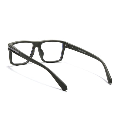 Eyejack Crossline Green Square Eyeglasses for Men & Women (2903FCL2097-C5)