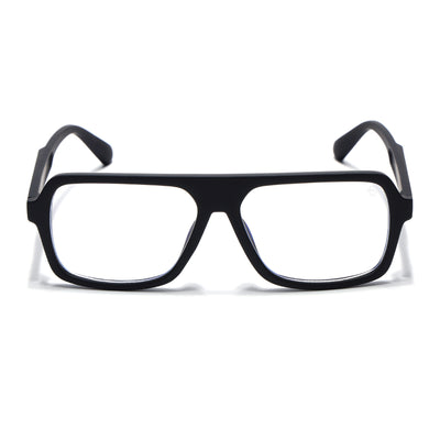 Eyejack Crossline Black Wayfarer Eyeglasses for Men & Women (2904FCL2099-C1)