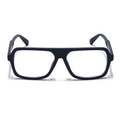 Eyejack Crossline Navy Blue Wayfarer Eyeglasses for Men & Women (2904FCL2101-C3)