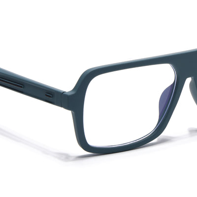 Eyejack Crossline Blue Wayfarer Eyeglasses for Men & Women (2904FCL2102-C4)