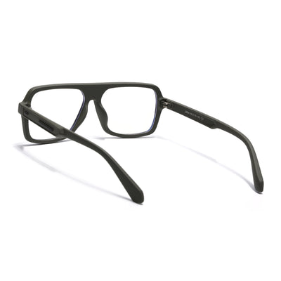 Eyejack Crossline Green Wayfarer Eyeglasses for Men & Women (2904FCL2103-C5)