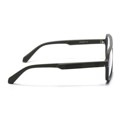 Eyejack Crossline Green Wayfarer Eyeglasses for Men & Women (2904FCL2103-C5)