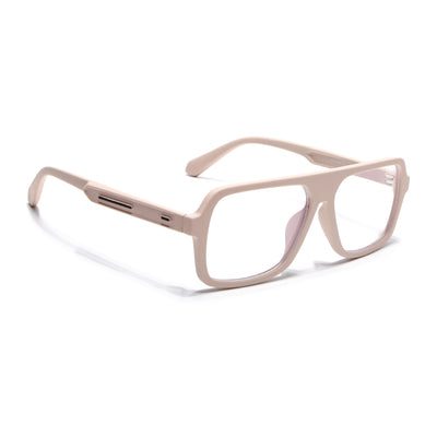 Eyejack Crossline Cream Wayfarer Eyeglasses for Men & Women (2904FCL2104-C6)