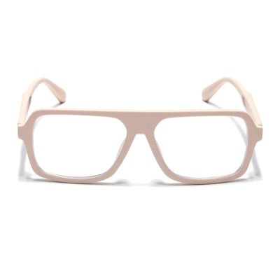 Eyejack Crossline Cream Wayfarer Eyeglasses for Men & Women (2904FCL2104-C6)