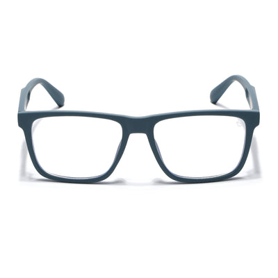 Eyejack Crossline Blue Square Eyeglasses for Men & Women (2905FCL2108-C4)